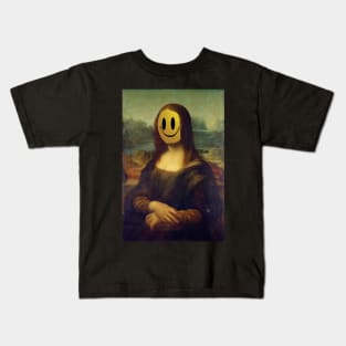 Mona Lisa Smile - Banksy Style Kids T-Shirt